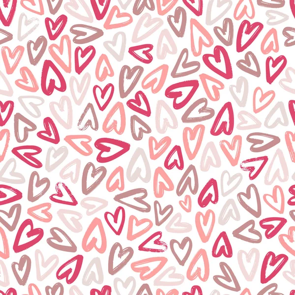 Valentine Day Seamless Pattern Hearts Wrapping Paper Textile Prints Backgrounds — Stock Photo, Image