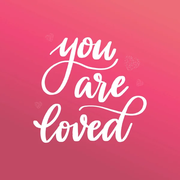 Carino Citazione Lettering Mano Mio Cuore Tuo Manifesti San Valentino — Foto Stock