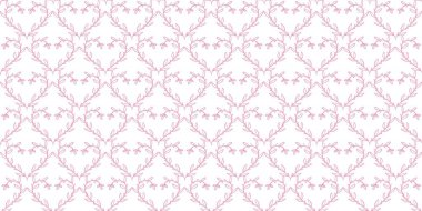 Sevgililer Günü duvar kâğıdı, tekstil baskıları, ambalaj kağıdı, kırtasiye malzemesi, giysi dekoru, ambalaj gibi zarif çiçek dalları. EPS 10