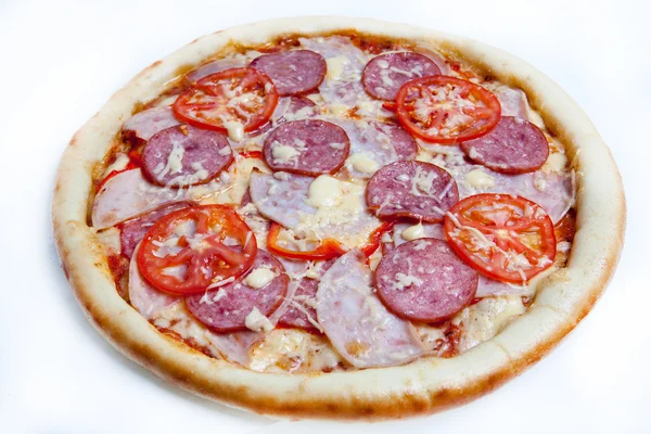Πίτσα, διάφορα είδη πίτσας στο μενού του εστιατορίου και πιτσαρία — Φωτογραφία Αρχείου
