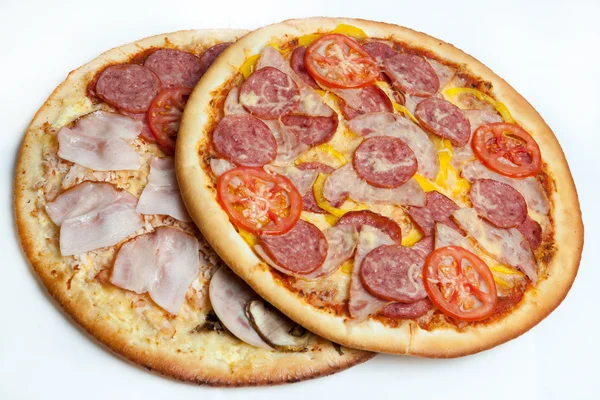 Pizza, restoran ve pizzacı menüsüne pizza farklı — Stok fotoğraf