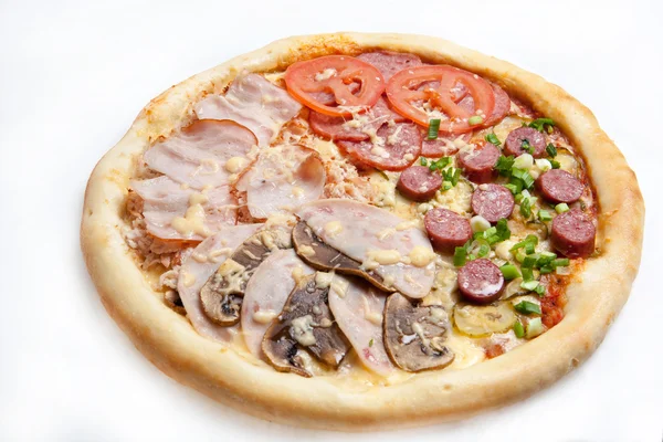 Pizza, diferentes tipos de pizzas para o menu de restaurante e pizzaria — Fotografia de Stock