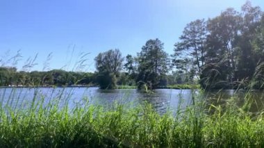   Nehir ve gölün kıyısında dinleniyor.