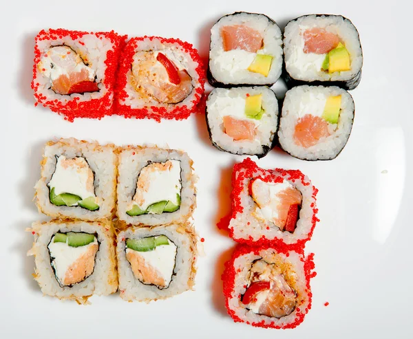 Sushi and rolls — Stock Photo, Image