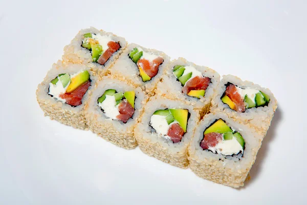 Sushi and rolls — Stock Photo, Image