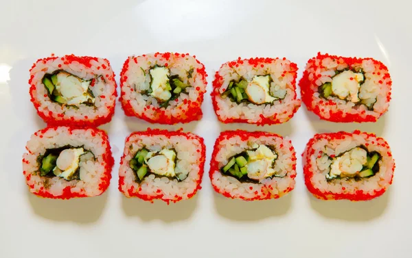 Sushi and rolls — Stock Photo, Image
