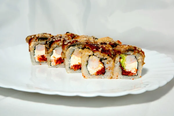 Sushi and rolls — Stock Photo, Image