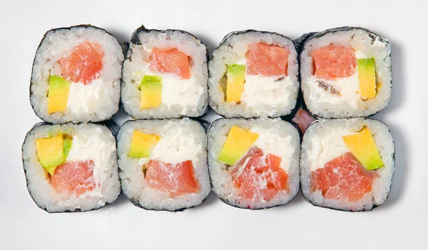 Sushi e rolos — Fotografia de Stock