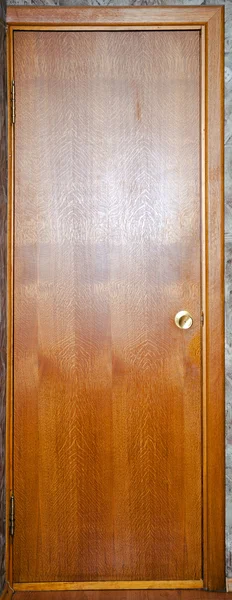 Door, the door covered with oak veneer — Stock Photo, Image