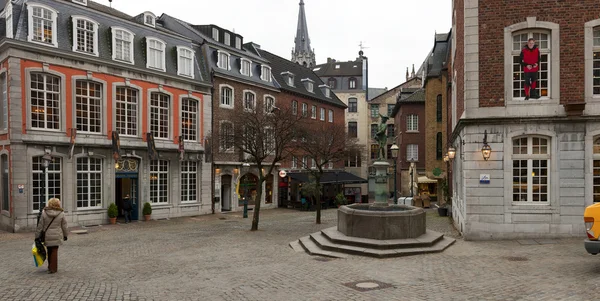 Fragments of urban life, the old German city of Aachen — Stock Photo, Image