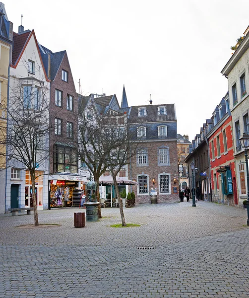 Fragments of urban life, the old German city of Aachen — Stock Photo, Image