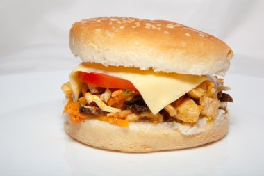 Hamburger, fast food