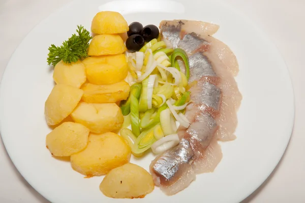 Meze, salata, lezzetli yiyecekler, iştah — Stok fotoğraf