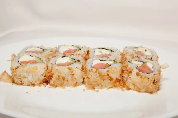 寿司，不同种类的寿司 — 图库照片