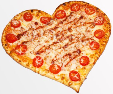 Pizza, Sevgililer günü, kalp, Sevgililer günü, lezzetli Sevgililer için favori snack