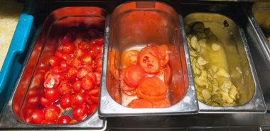Akış şeması pizza için malzemeler