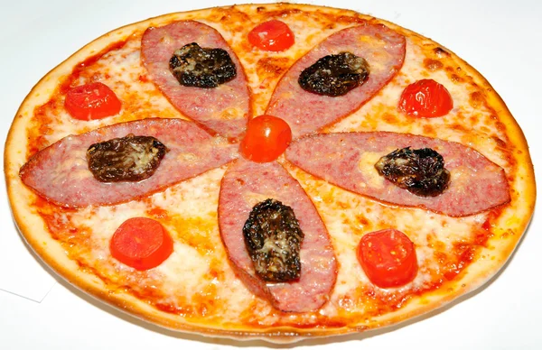 Pizza, fast food, art chef — Stock Photo, Image