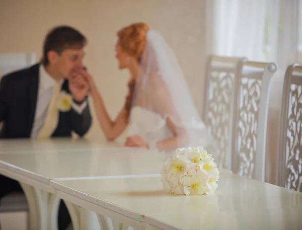 Bröllop, brud och brudgum, kärlek — Stockfoto