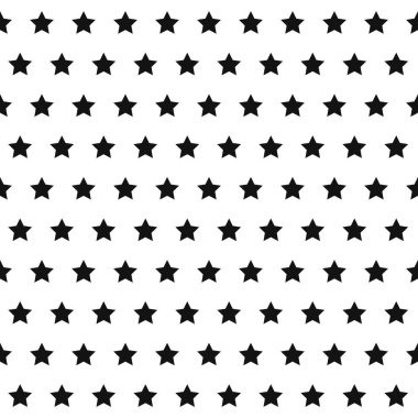 Yıldızlı kusursuz desen. Tatil geçmişi. Vektör illüstrasyonu.