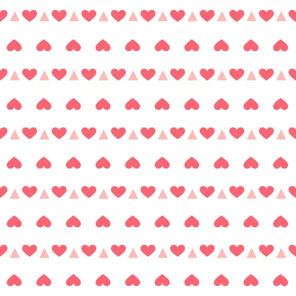 Nahtloses Muster Mit Herzen Feiertags Hintergrund Für Designverpackungen Textilien Tapeten — Stockvektor