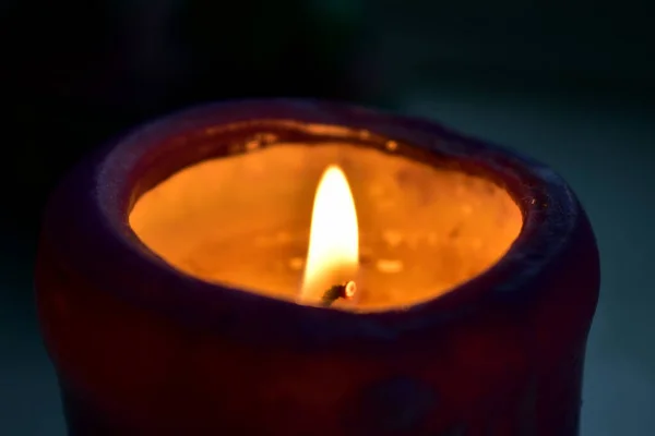 Kaarsen Branden Het Donker — Stockfoto