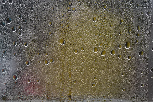 Condensación Forma Gotas Sobre Vidrio —  Fotos de Stock