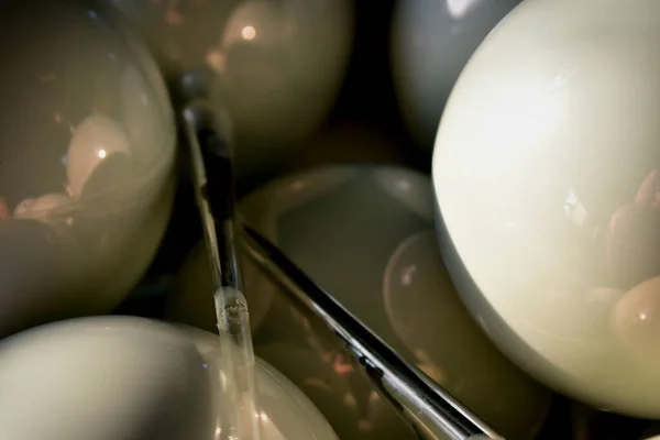 Glanzende Glazen Ballen Abstracte Achtergrond Stockfoto