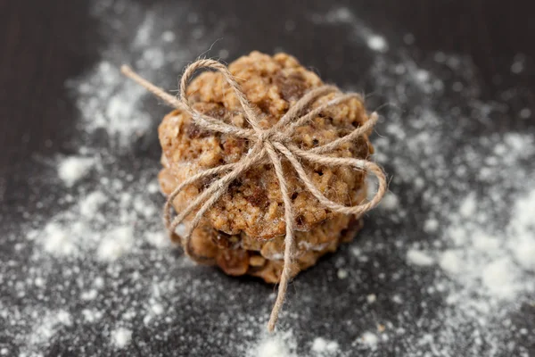 Haferflockenplätzchen mit Rosinen — Stockfoto