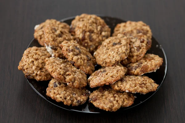 Haferflockenplätzchen mit Rosinen — Stockfoto