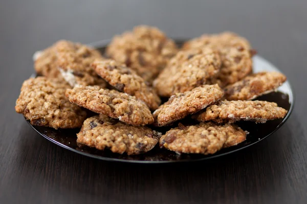 Haferflockenplätzchen mit Rosinen — Stockfoto