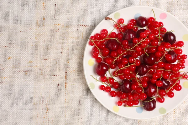 그릇에 혼합된 붉은 열매 — 스톡 사진