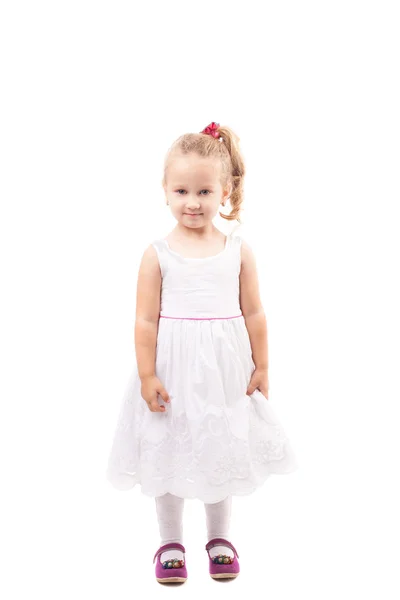 Cute little girl posing in studio — Stock Photo, Image