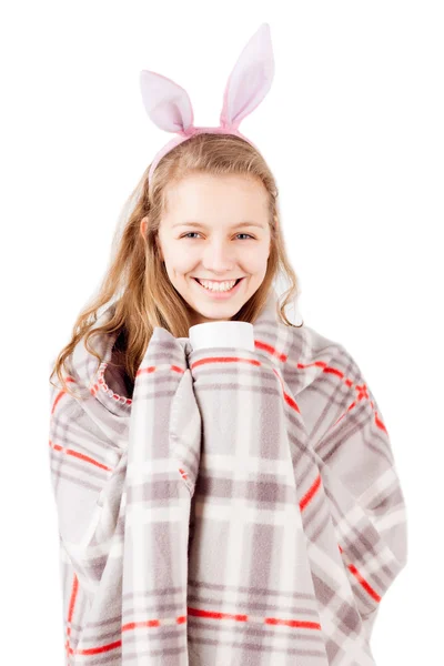 Young girl smile isolated — Stock Photo, Image