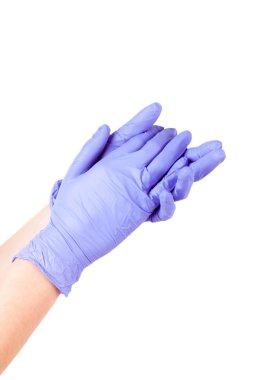 İzole tıbbi koruyucu eldivenler