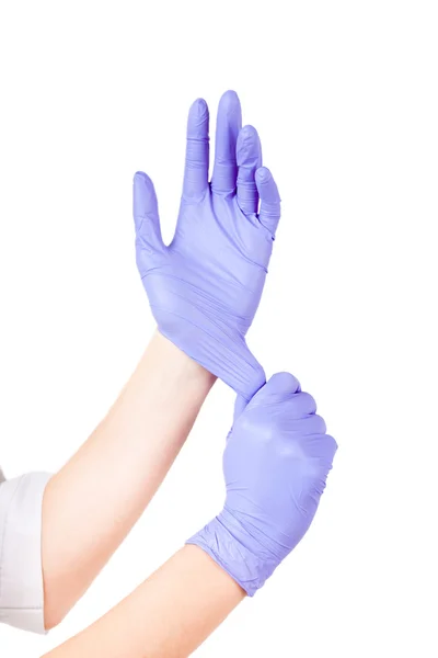 Medikal Ürünler izole kadın doktor eller