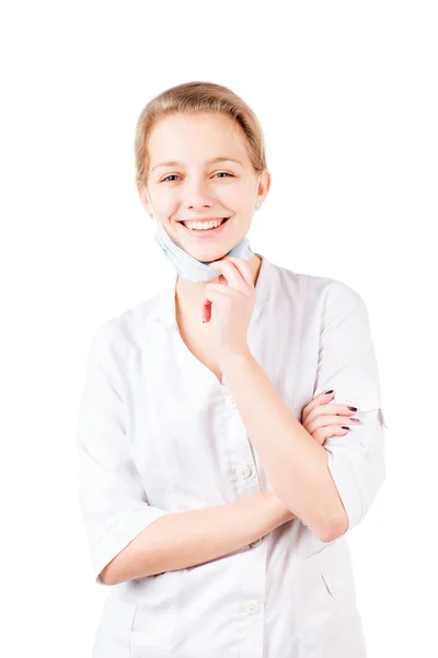 Sonriente interno médico aislado — Foto de Stock