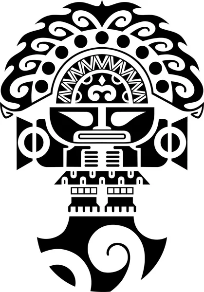 Couteau de cérémonie tribal Inca Culture Illustration — Image vectorielle