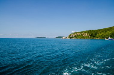 Derin mavi deniz arka plan