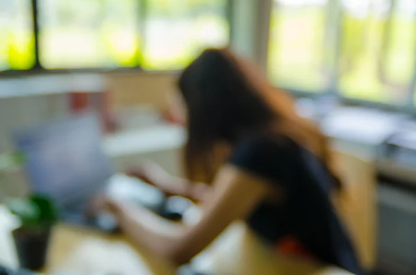 Blurred Working People Workspace — Stock Photo, Image