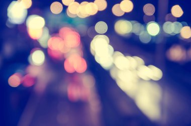 şehirde trafik bulanık hareket