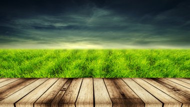wood textured backgrounds in a room interior on green grass