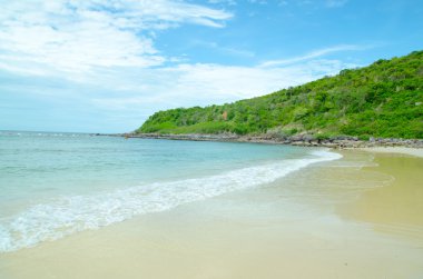 Açık deniz ve ada, koh lan Adası Pattaya City Chonburi Tayland tropikal plaj.