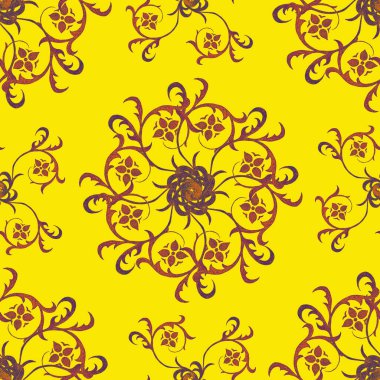 Soyut yuvarlak elementlerle, kusursuz, yaratıcı suluboya desen. Çağdaş sanat. Herhangi bir tasarım için renkli doku. 