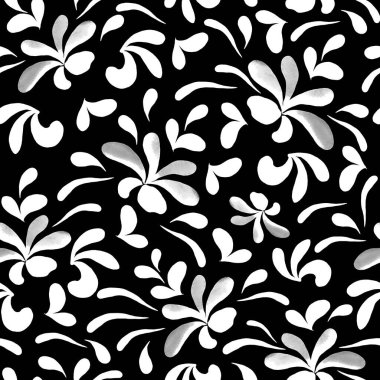 Güzel, parlak soyut elementlerle, yaratıcı, kusursuz bir desen. Her türlü tasarım için siyah beyaz dokular. Suluboya soyut arkaplan. Çağdaş sanat. Moda modern tarzı.