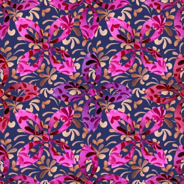 Güzel, parlak soyut elementlerle, yaratıcı, kusursuz bir desen. Her türlü tasarım için renkli bir doku. Suluboya soyut arkaplan. Çağdaş sanat. Moda modern tarzı.