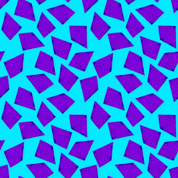 具有抽象几何形状的水彩画无缝图案 Trapeziums 色彩艳丽的纹理为任何一种设计 图形抽象背景 当代艺术 — 图库照片