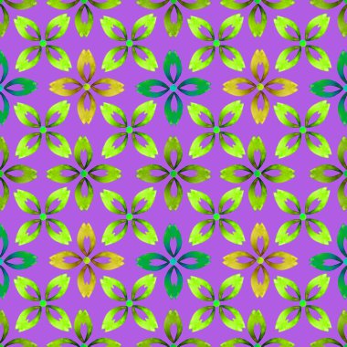 Güzel, parlak soyut elementlerle, yaratıcı, kusursuz bir desen. Her türlü tasarım için renkli bir doku. Suluboya soyut arkaplan. Çağdaş sanat. Moda modern tarzı.