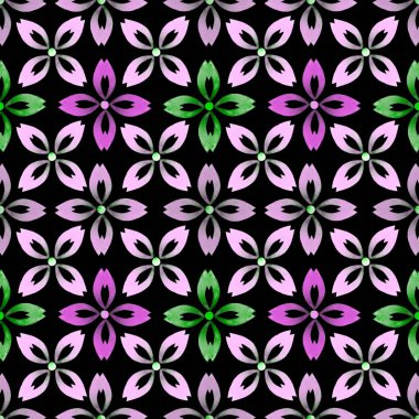 Siyahın üzerinde parlak ve soyut elementler olan yaratıcı, kusursuz bir desen. Her türlü tasarım için renkli bir doku. Suluboya soyut arkaplan. Moda modern tarzı.