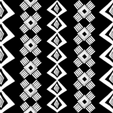 Soyut etnik unsurları klasik tarzda olan suluboya desenli. Her türlü tasarım için renkli örgü dokusu. Moda modern tarzı.  