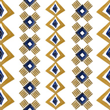 Soyut etnik unsurları klasik tarzda olan suluboya desenli. Her türlü tasarım için renkli örgü dokusu. Moda modern tarzı.  